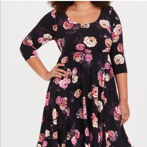 Plus || Torrid | Studio Knit Skater Dress - Picture 2 of 7